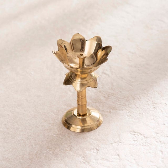 Brass Decorative Lotus akhand diya