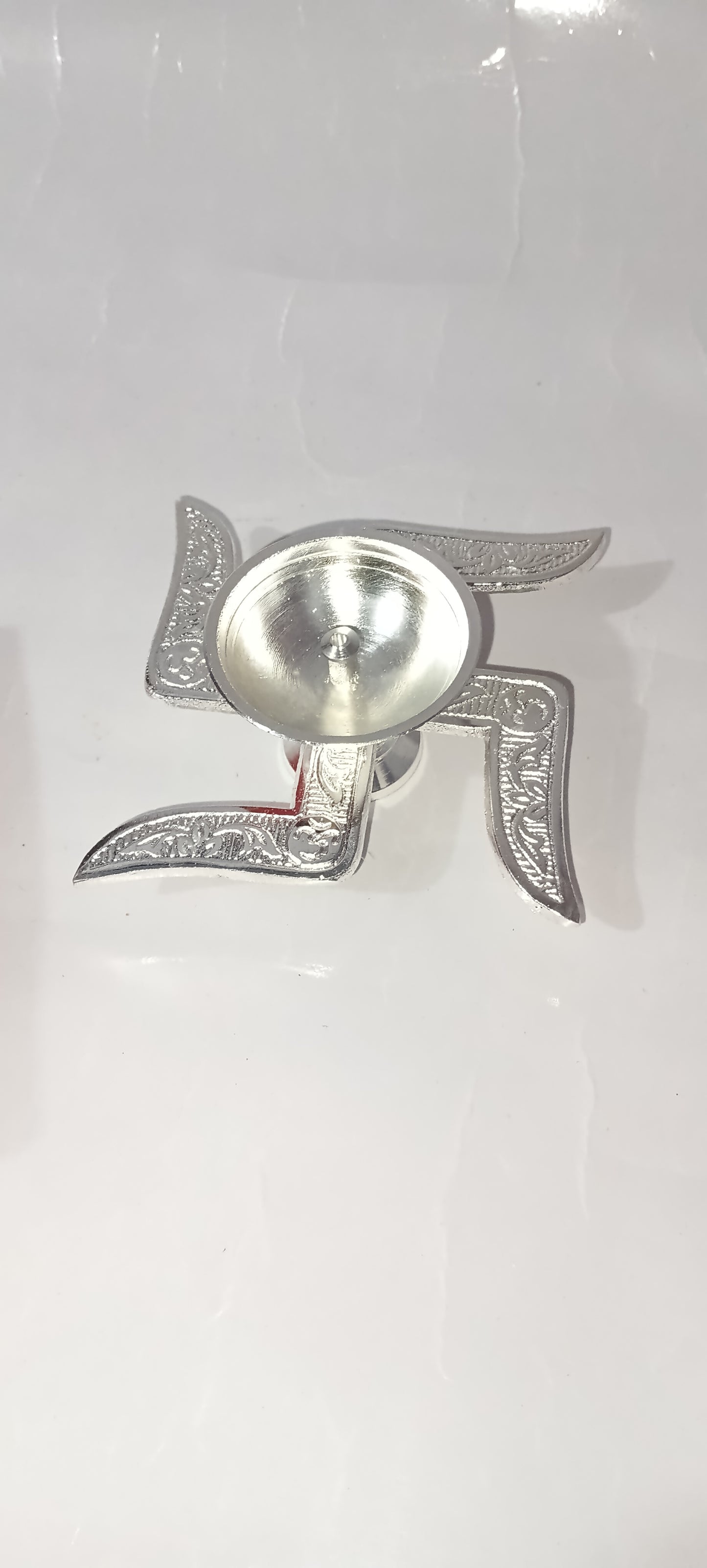 Swastik Akhand diya with velvet box